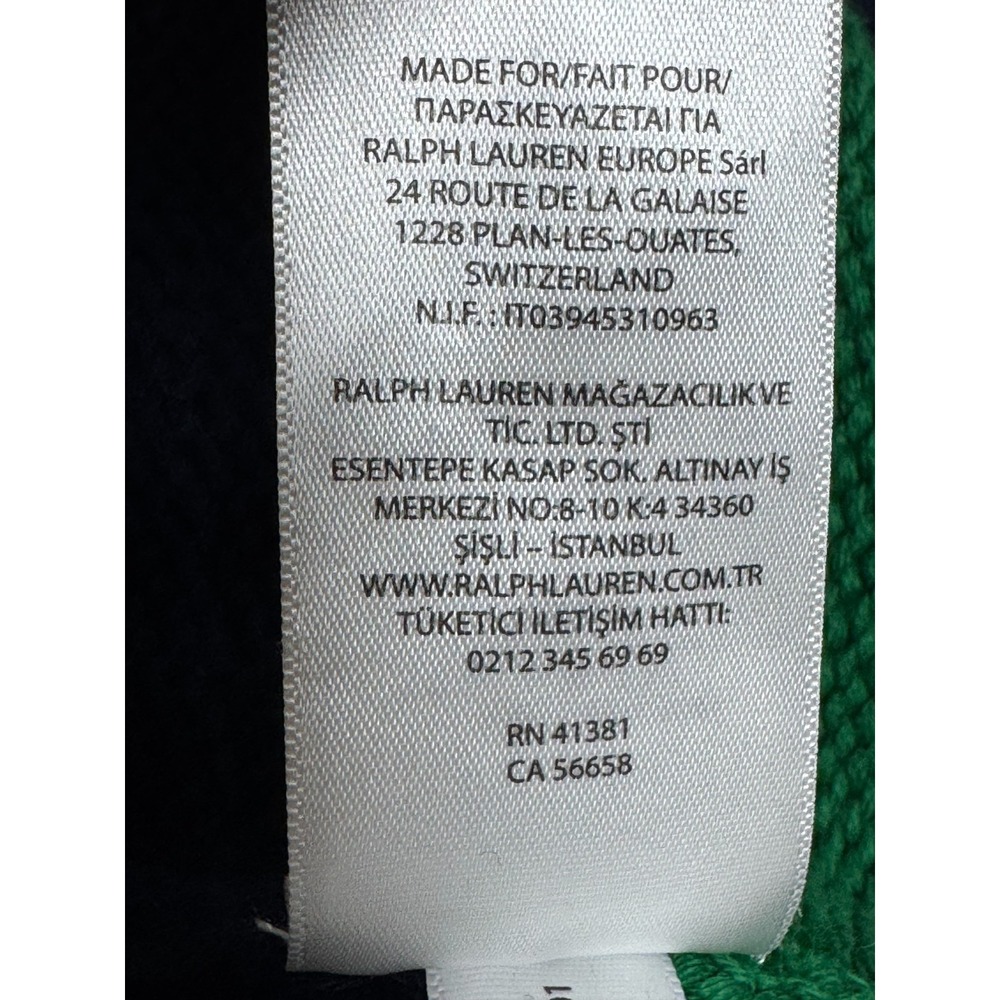 Polo Ralph Lauren 12.M Yacht Challenge Sweater Men XL Navy Red Stripe Shawl Neck - Picture 15 of 16